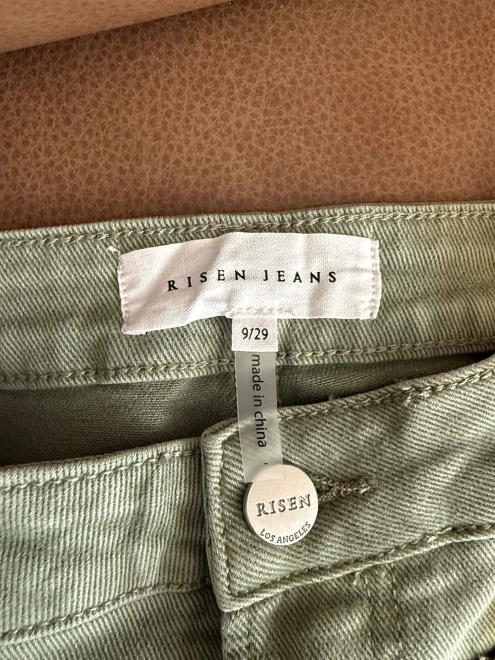 Risen Olive Green Jeans - Picture 2 of 6